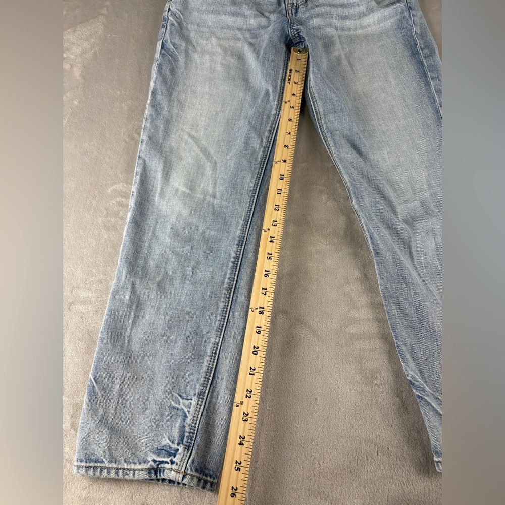 American Eagle Women’s Size 2 Regular‎ Light Wash Jeans Rainbow Back Pocket - Picture 6 of 10